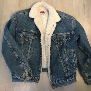 Sherpa Lined Levi Jean Jacket